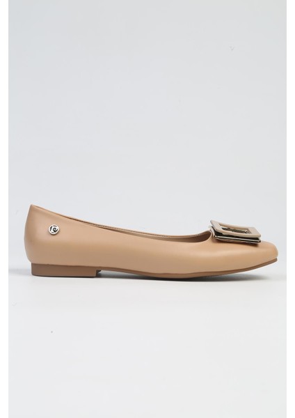 Pierre Cardin® | Pc-53104- 3592 Bej Cilt-Kadın Babet Günlük Ayakkabı