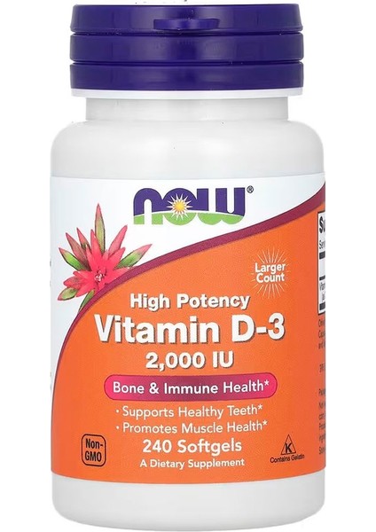 Foods D3 Vitamin 2000 Iu 240 Kapsül