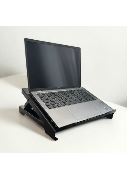 Hero Dizayn Laptop Standı - Laptop Yükseltici - Notebook Standı - Metal - Siyah