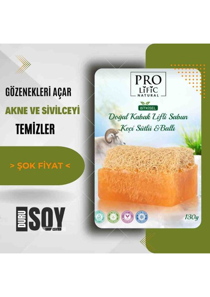 Keçi Sütlü ve Ballı Doğal Kabak Lifli Sabun fiyatları