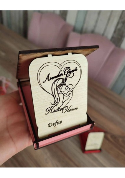 Renkli Ahşap Anneler Günü Plaketleri