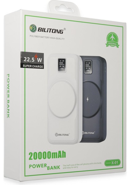 X01 20.000 Mah Powerbank - Siyah 109008