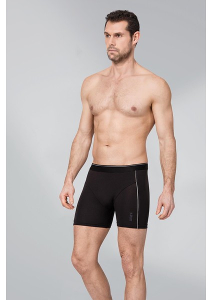 Erkek Modal Likralı Biyeli Boxer 197 3 Adet