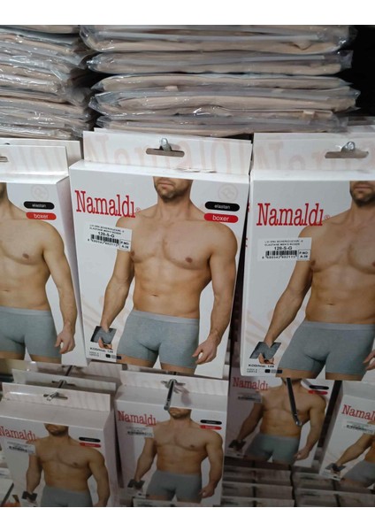 Erkek Likralı Boxer 128 3 Adet modelleri