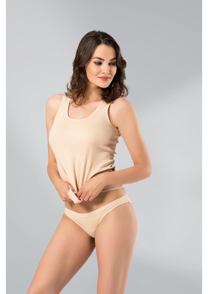 Kadın Ribana Geniş Askılı Atlet 208 - 6 Adet