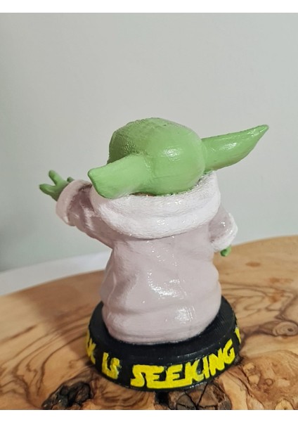 Baby Yoda 3D Renkli Figür 9 cm