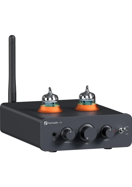 Fosi Audio P3 Tüp Preamp Kulaklık Amplifikatörü - Bluetooth Desteği - Hifi Stereo Aktif Hoparlörler Için