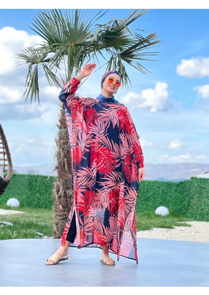 Fashion fashion Pareolu Tam Kapalı Tesettür Mayo Takımı