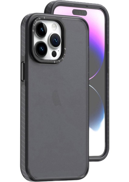 Apple iPhone 14 Pro Max Siyah Ikon Silikon Kılıf