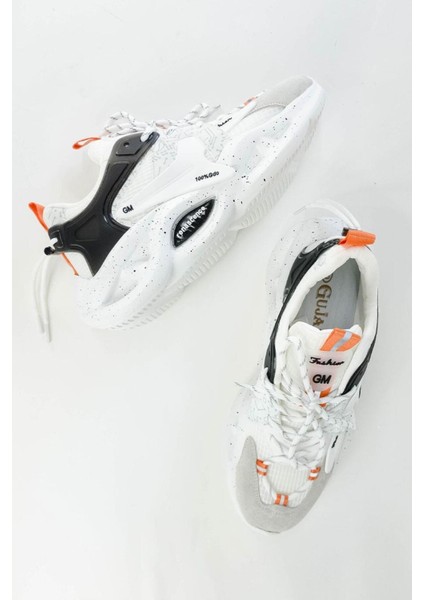 Tasarım Yüksek Tabanlı Beyaz Erkek Sneaker fiyatları