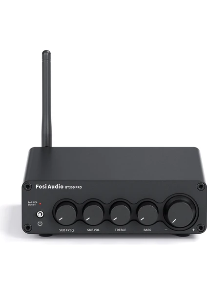 Fosi Audio BT30D Pro Hi-Fi Bluetooth 5.0 - 2.1 Kanal Amplifikatör Mini D Sınıfı 165W X2 + 350W Hoparlörler/subwoofer'lar Için Dahili Amplifikatör