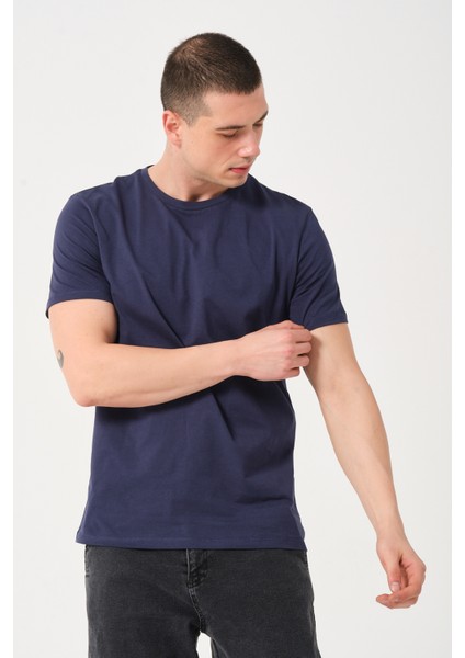 Erkek Bisiklet Yaka Slim Fit T-Shirt