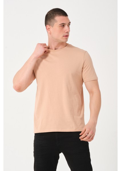 Erkek Bisiklet Yaka Slim Fit T-Shirt
