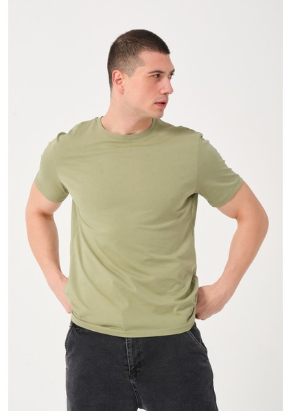 Owut Collection Erkek Bisiklet Yaka Slim Fit T-Shirt