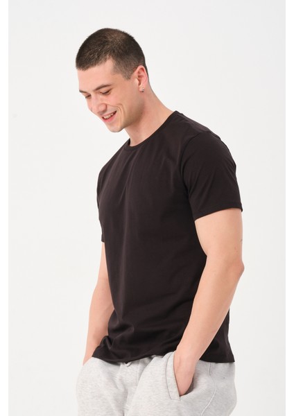 Erkek Bisiklet Yaka Slim Fit T-Shirt