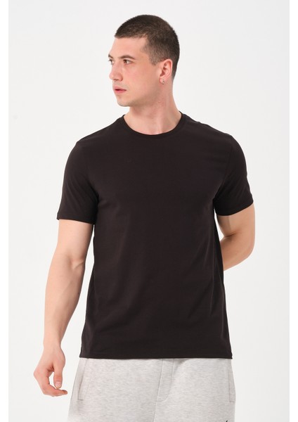 Erkek Bisiklet Yaka Slim Fit T-Shirt