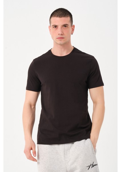Erkek Bisiklet Yaka Slim Fit T-Shirt
