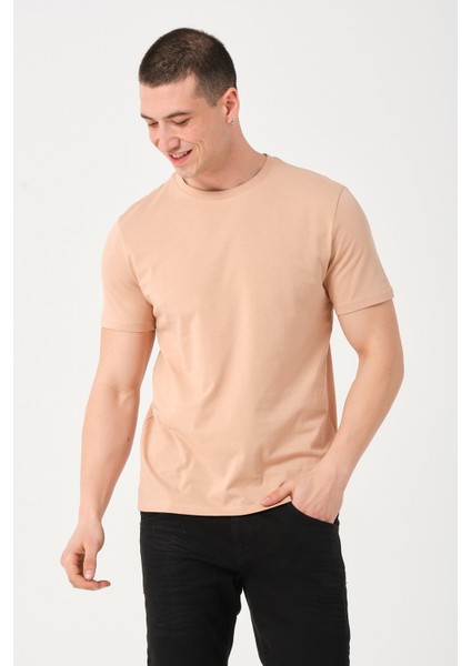 Erkek Bisiklet Yaka Slim Fit T-Shirt