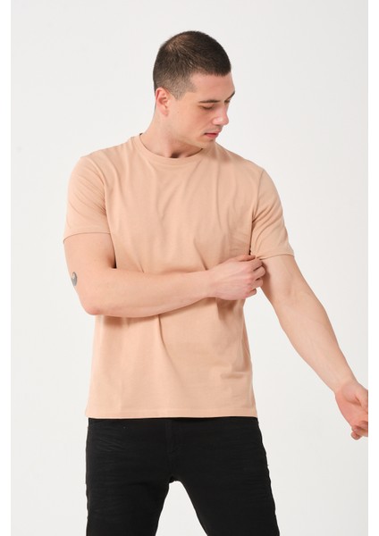 Erkek Bisiklet Yaka Slim Fit T-Shirt