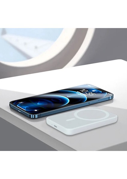 Magsafe Battery Pack Iphone Uyumlu Powerbank 5000 Mah Magsafe Kablosuz Şarj Cihazı Şarj Aleti indirimleri