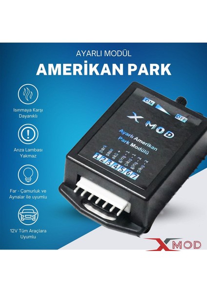 Ayarlı Amerikan Park Modülü 12V