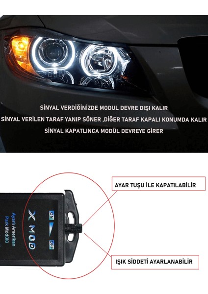 Ayarlı Amerikan Park Modülü 12V