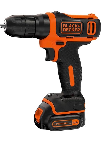 Black Decker BDCDD12K Li/ıon Akülü Vidalama, 10.8V, 0-550 Dev/dk Hız, Çok Renkli BDCDD12