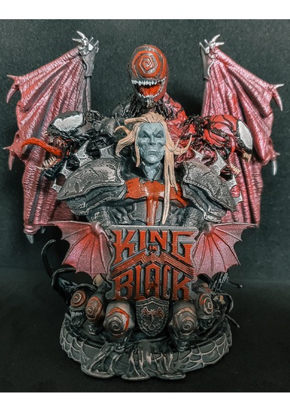 Marvel King In Black Büst Onyx King Büst Siyah Giyen Kral Büst 15CM