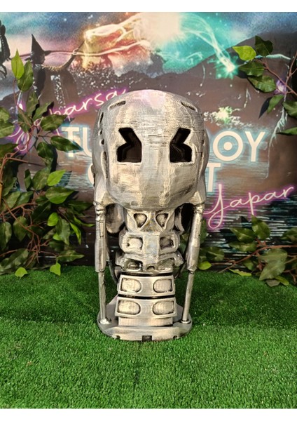 Terminatör T-800 Kafa Boyun Büst 40 cm 1/1 (Gerçek Boy)