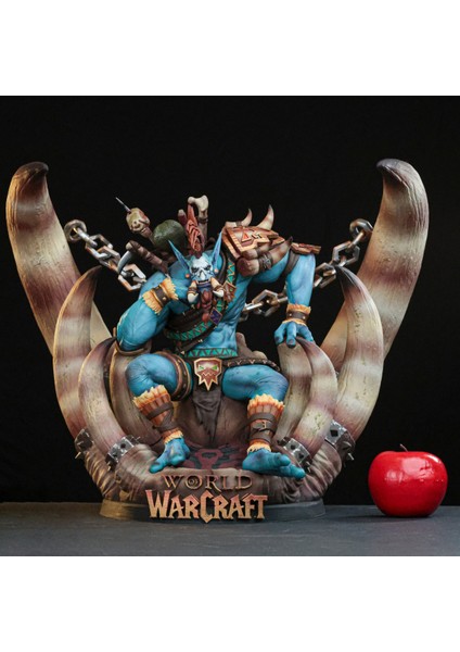 Vol'jin Warcraft 8k UHD Voljin Boyalı Figür 25 cm (Büyük Boy)