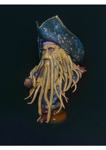 Karayip Korsanları Davy Jones Büst Karayip Korsanları Ahtapot Adam Büst Büyük Boy 25 cm fiyatları