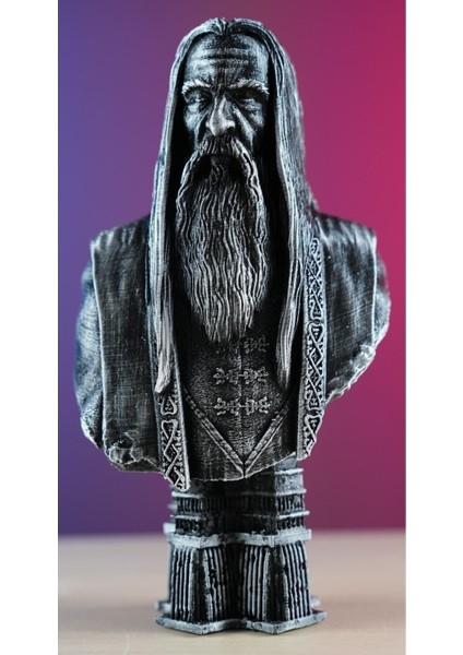 Yüzüklerin Efendisi Saruman Büst Lotr Figür 19 cm