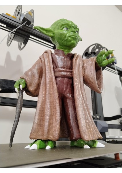 Master Yoda Star Wars Boyalı Figür 25 cm (Dev Boy)