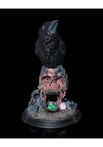 Game Of Thrones Kuzgun Kuru Kafa Hareketli Zar Kulesi 25CM Büyük Boy