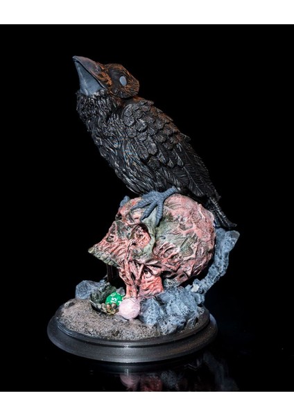 Game Of Thrones Kuzgun Kuru Kafa Hareketli Zar Kulesi 25CM Büyük Boy