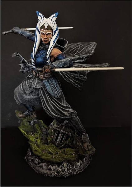 Ahsoka Tano Unique Star Wars Boyalı Figür 30 cm (Dev Boy)