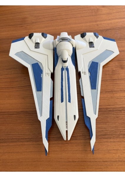 Mandalorian Uzay Gemisi Kom'rk Maket Spaceship Star Wars 25 cm Boy (Büyük Boy)