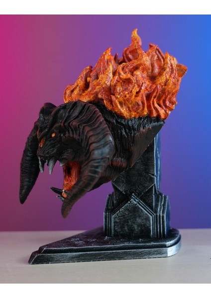 Yüzüklerin Efendisi Balrog Boyalı Büst / Figür - Biblo Lotr 19 cm (Dev Boy) modelleri