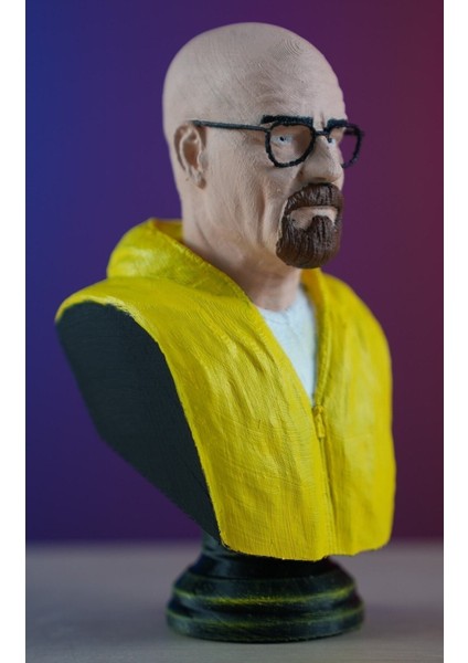 Walter White Breaking Bad Boyalı Büst / Figürü 15 cm modelleri