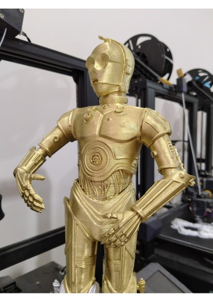 C3PO Star Wars Boyalı Figür 25 cm (Dev Boy)