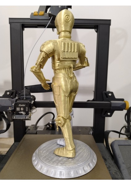 C3PO Star Wars Boyalı Figür 25 cm (Dev Boy)