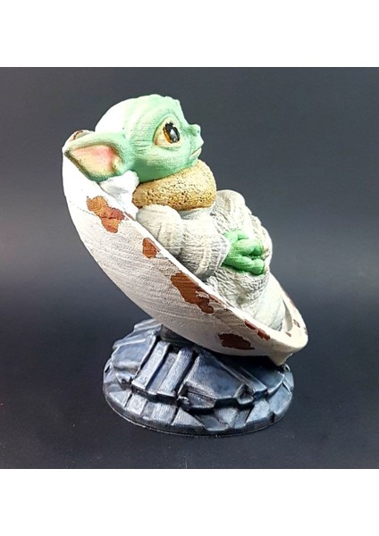 Bebek Yoda Kundakta Boyalı Büst 12 cm fiyatları