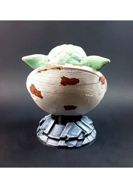 Bebek Yoda Kundakta Boyalı Büst 12 cm fırsatları