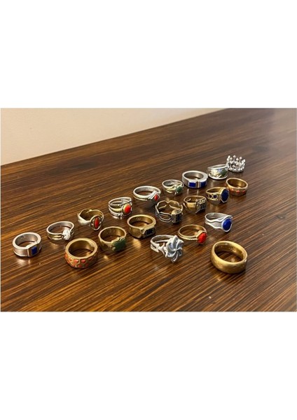 Güç Yüzükleri 20'li Set Yüzüklerin Efendisi Lotr (Her Yüzük Çapı 2.5 Cm)