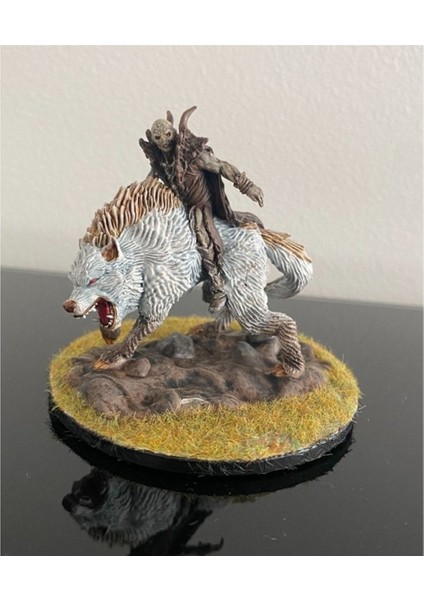 Warg'ın Üstündeki Ork Yüzüklerin Efendisi Lotr Boyalı Figür 15 cm