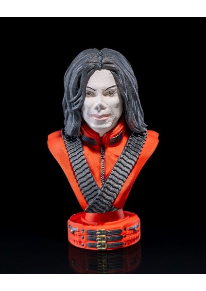 Michael Jackson Boyalı Büst 15 cm