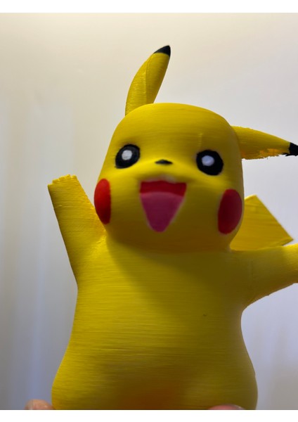 Pikachu 3D Figür Sevimli Sarı Oyuncak Pikaçu Hediyelik Dekoratif Pokemon