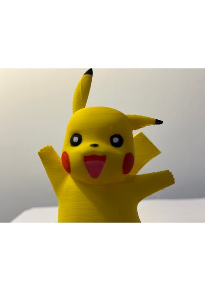 Pikachu 3D Figür Sevimli Sarı Oyuncak Pikaçu Hediyelik Dekoratif Pokemon