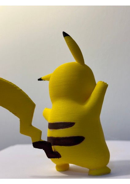 Pikachu 3D Figür Sevimli Sarı Oyuncak Pikaçu Hediyelik Dekoratif Pokemon