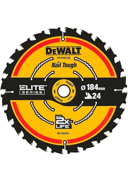 DT10302 Elmas Testere, Sarı / Siyah, 1 Adet